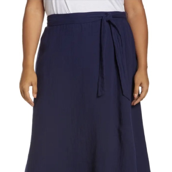 Caslon Navy Blue Peacoat Skirt Size Medium M - Picture 1 of 10